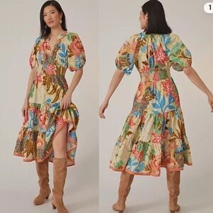 Anthropologie Conditions Apply Floral Dress Size 4